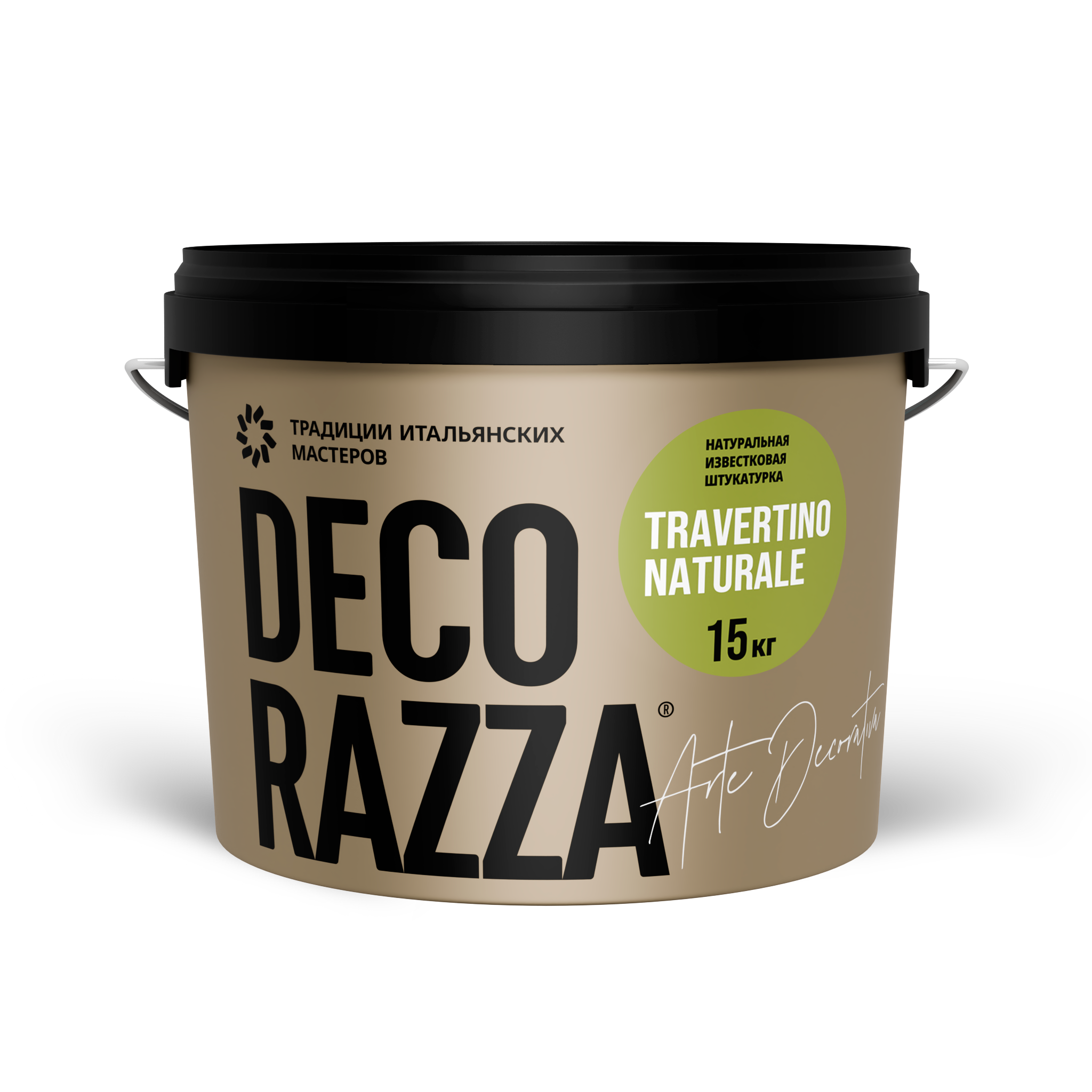 Декоративное покрытие Travertino naturale, 15 кг, RAL-цвета по заказу — Decorazza для дизайн интерьеров, для внутренних работ