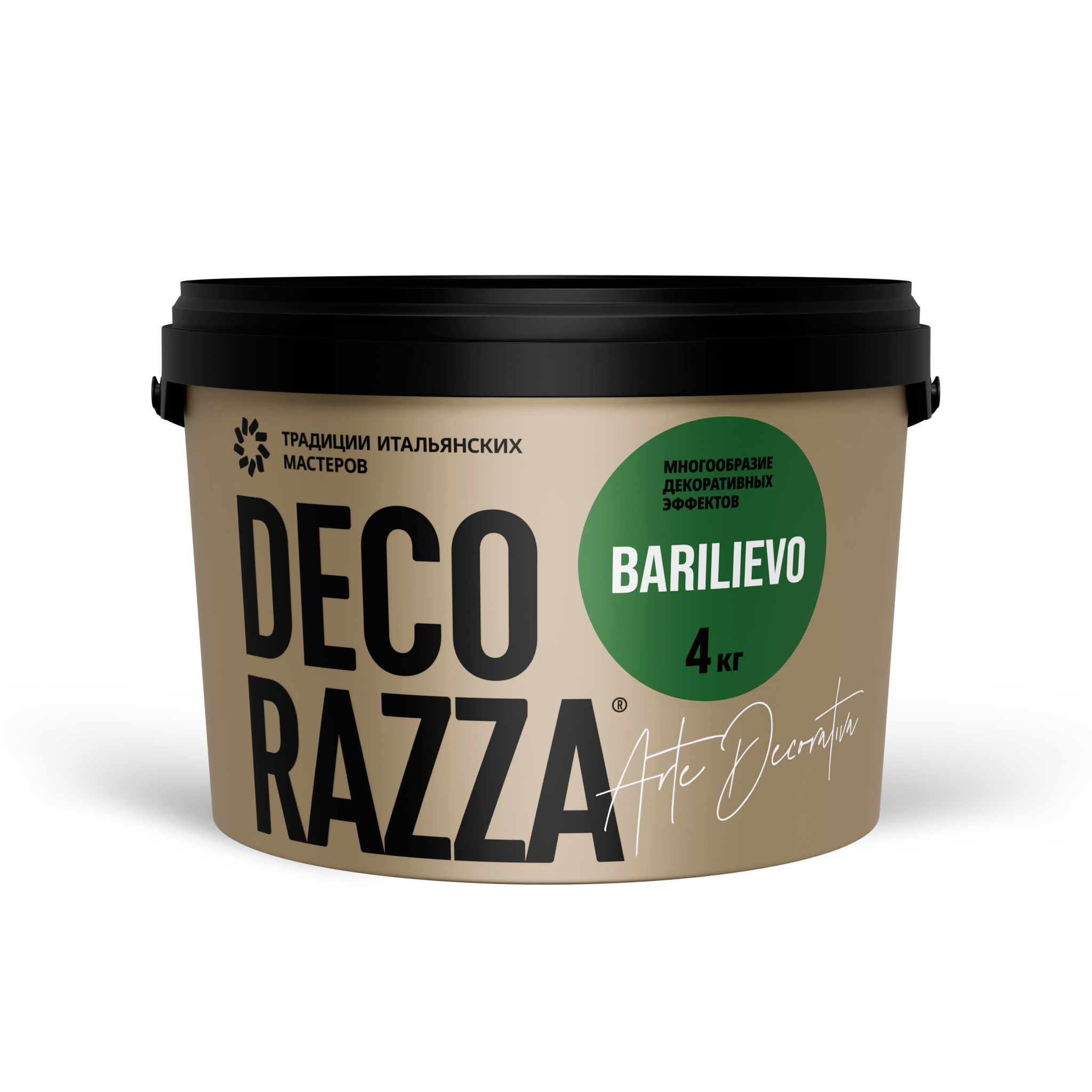 Фактурное покрытие BARILIEVO, 4 кг, — Decorazza для премиум / элитарная отделка, для фасада