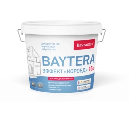 Текстурное покрытие Baytera —  Bayramix, 15 кг, Байрамикс Байтера для фасада, для наружных и внутренних работ