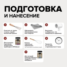 Меловая краска для мебели АМОdecor, Фестивальный красный, акриловая, для дерева, без резкого запаха, матовая, для окон и дверей